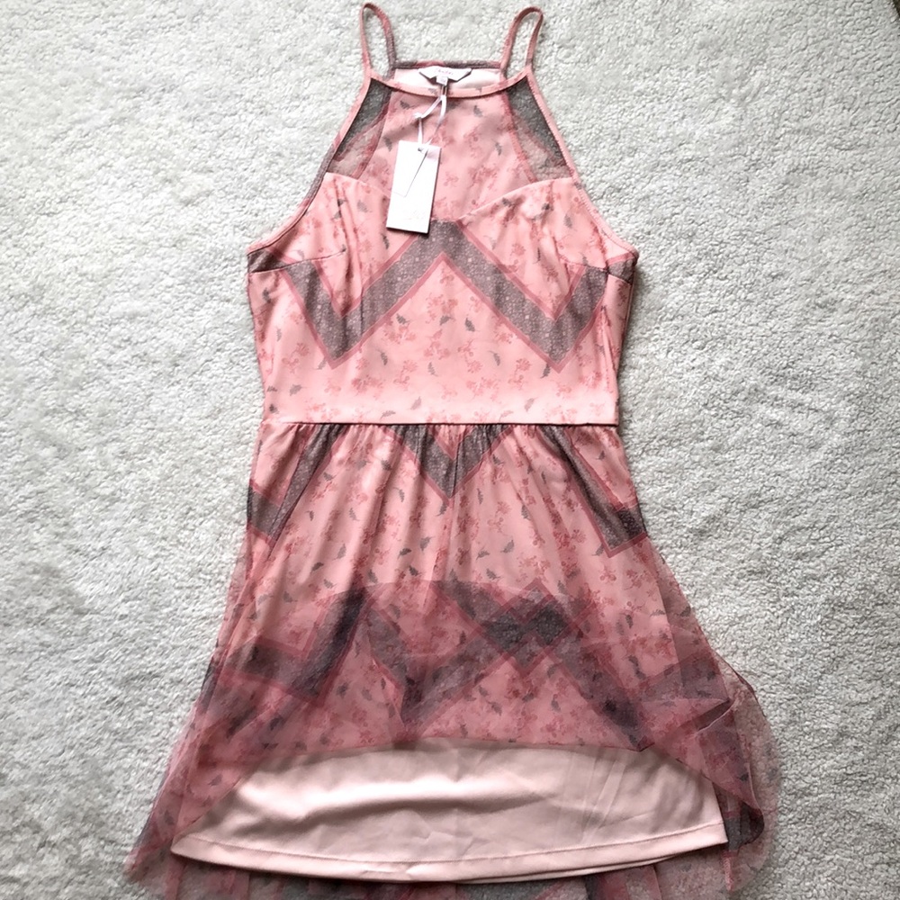 NWT Candie’s Mesh Halter Dress